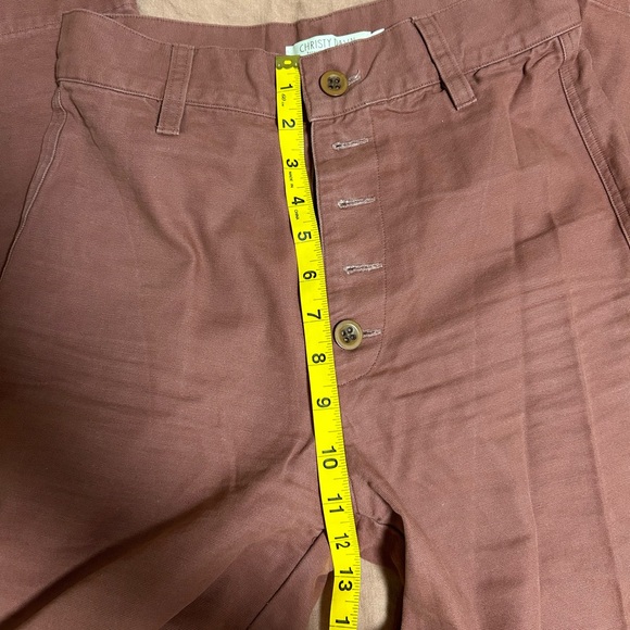 Christy Dawn Noah Pant Size 26 Wide Leg Cropped High Waisted Boysenberry Mauve - Picture 7 of 9